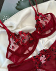 Conjunto Lingerie Cherry™ | O Segredo das Mulheres (FRETE GRÁTIS) - savina