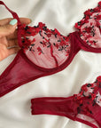 Conjunto Lingerie Cherry™ | O Segredo das Mulheres (FRETE GRÁTIS) - savina