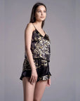 Pijama FlowerLux Preto