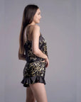 Pijama FlowerLux Preto