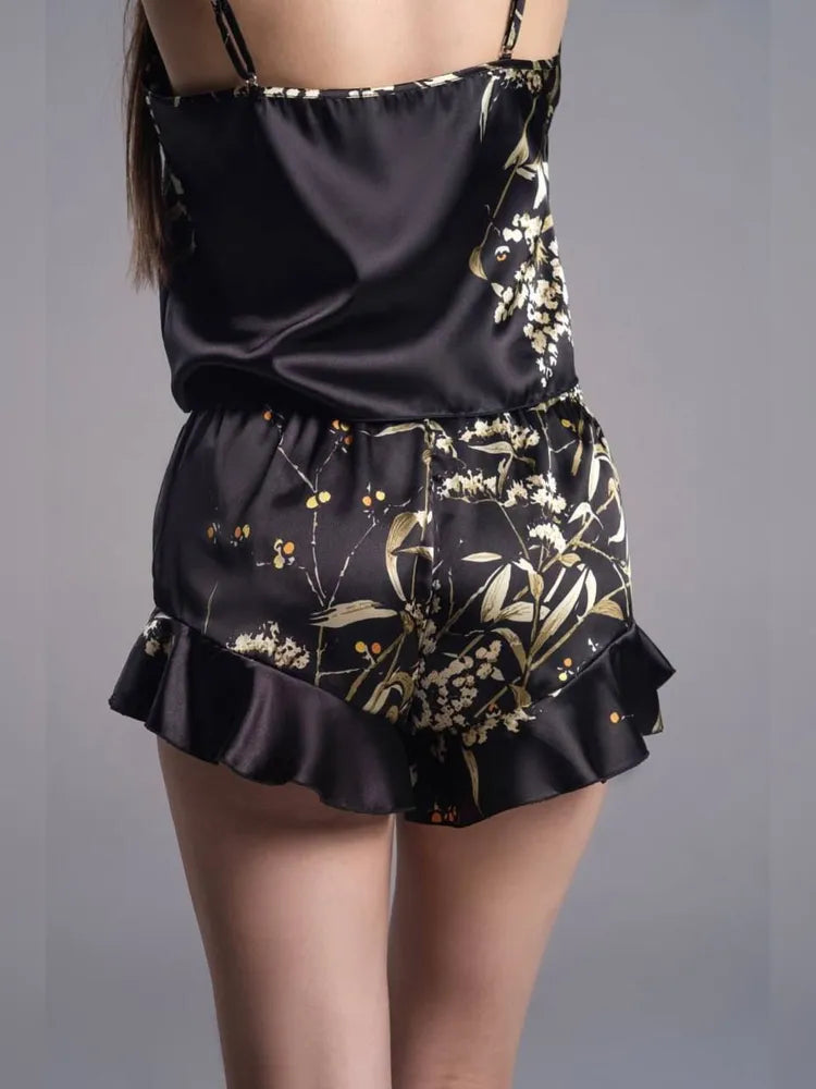 Pijama FlowerLux Preto