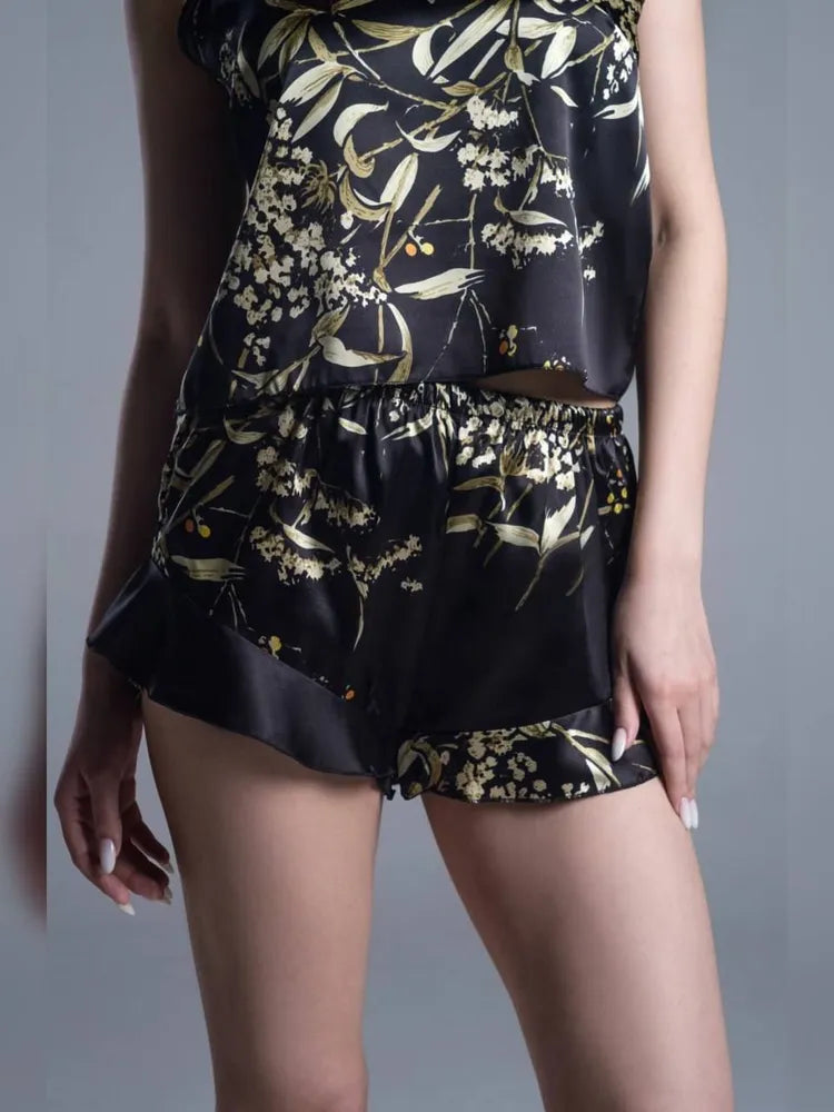 Pijama FlowerLux Preto