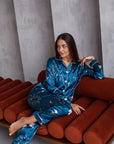 Pijama Longo Aurora Blue