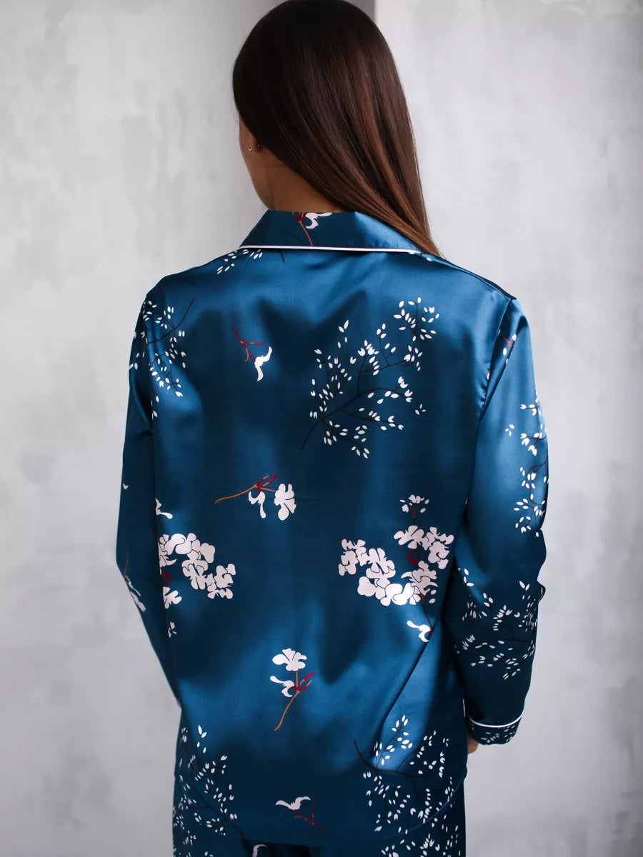 Pijama Longo Aurora Blue