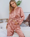 Pijama Longo Geométrico Notte Rosa