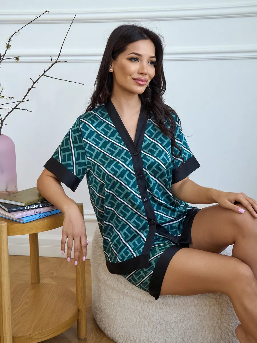 Pijama Americano Noir Esmeralda