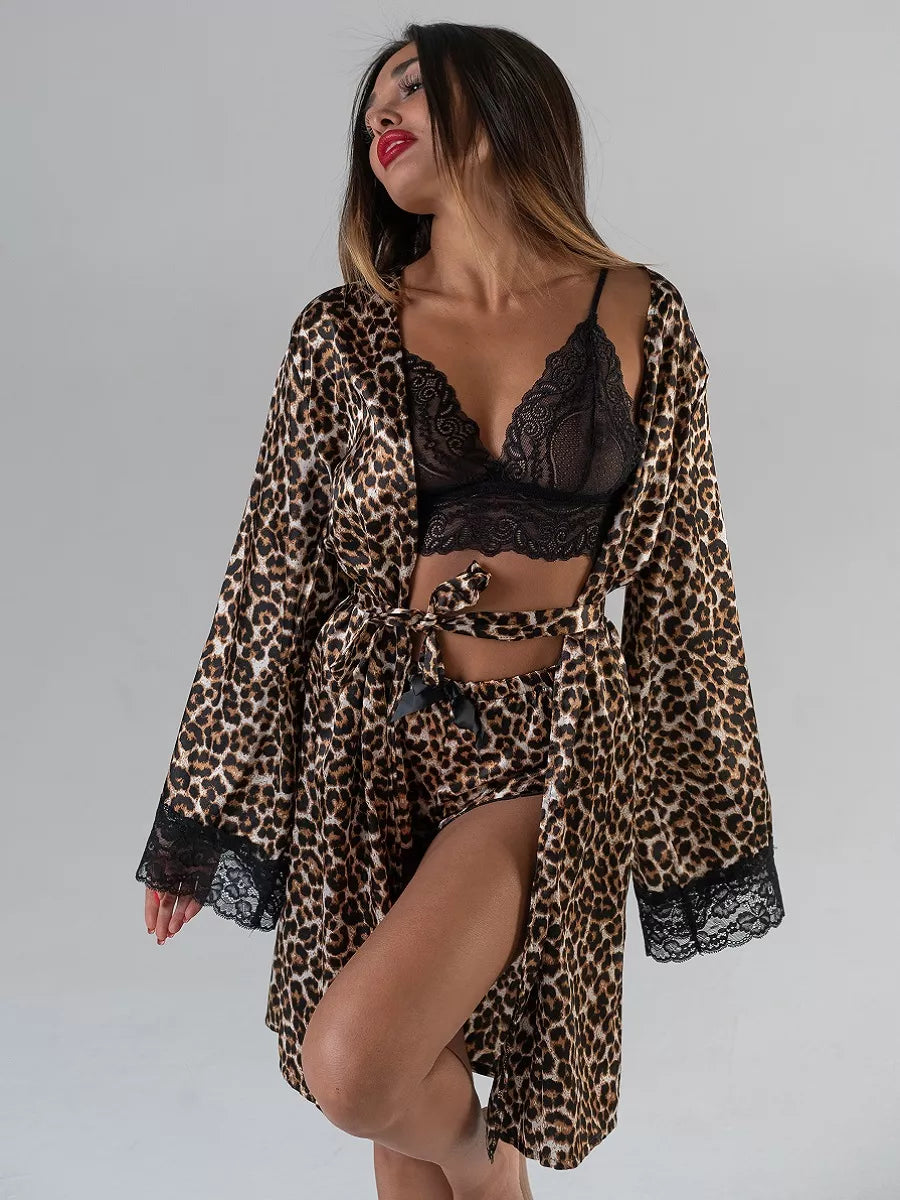 Conjunto BabyDoll e Robe Wild Lace