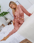 Pijama Longo Geométrico Notte Rosa