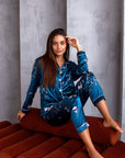 Pijama Longo Aurora Blue