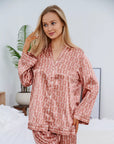 Pijama Longo Geométrico Notte Rosa