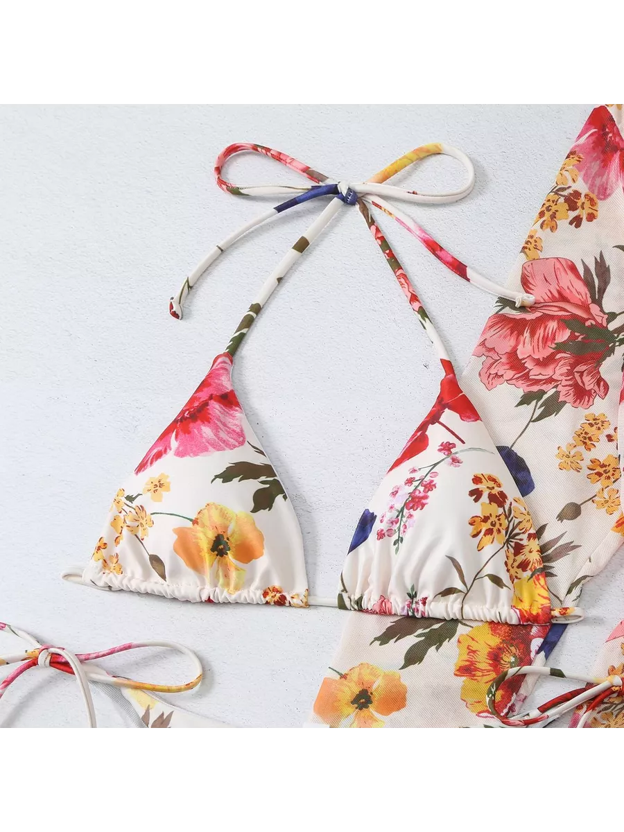 Conjunto Bíquini e Saída de Praia Palm Leaves