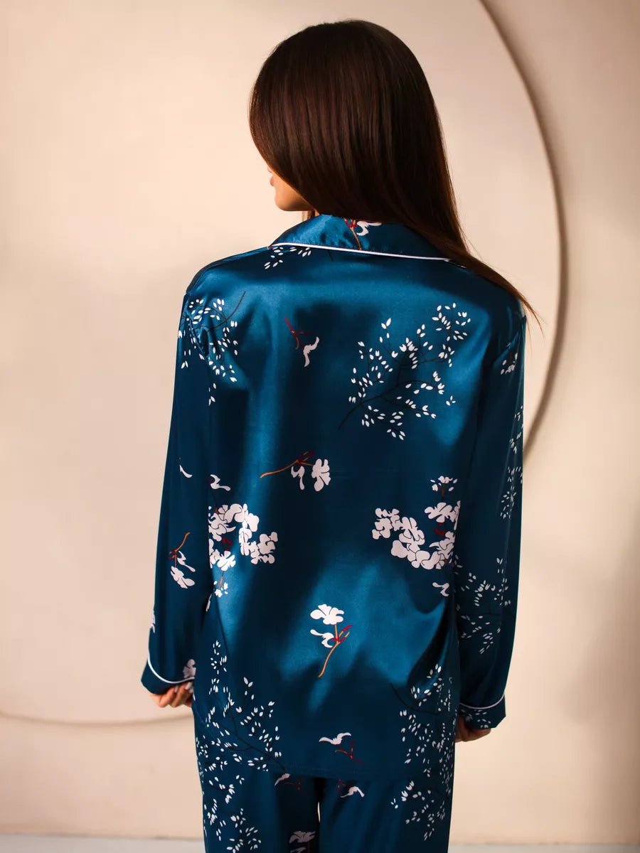 Pijama Longo Aurora Blue