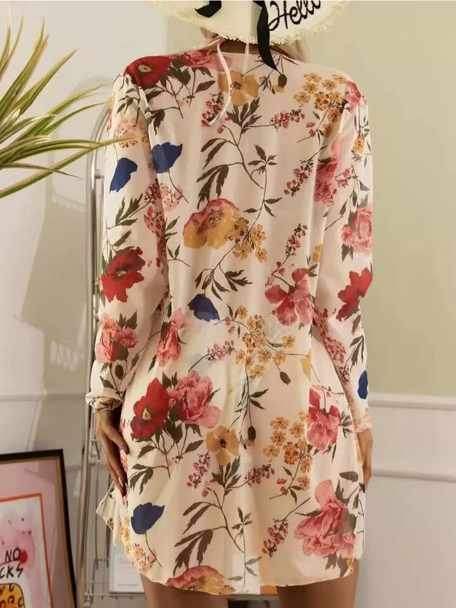 Conjunto Bíquini e Saída de Praia Palm Leaves