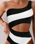Maiô One Shoulder Waves