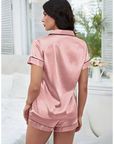 Pijama Americano Satin Rosé
