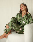 Pijama Longo Jade Botanique