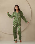Pijama Longo Jade Botanique