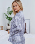 Pijama Longo Geométrico Notte Blue