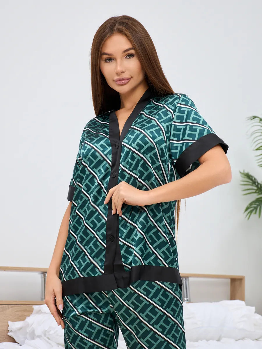 Pijama Longo Noir Esmeralda