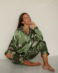 Pijama Longo Jade Botanique