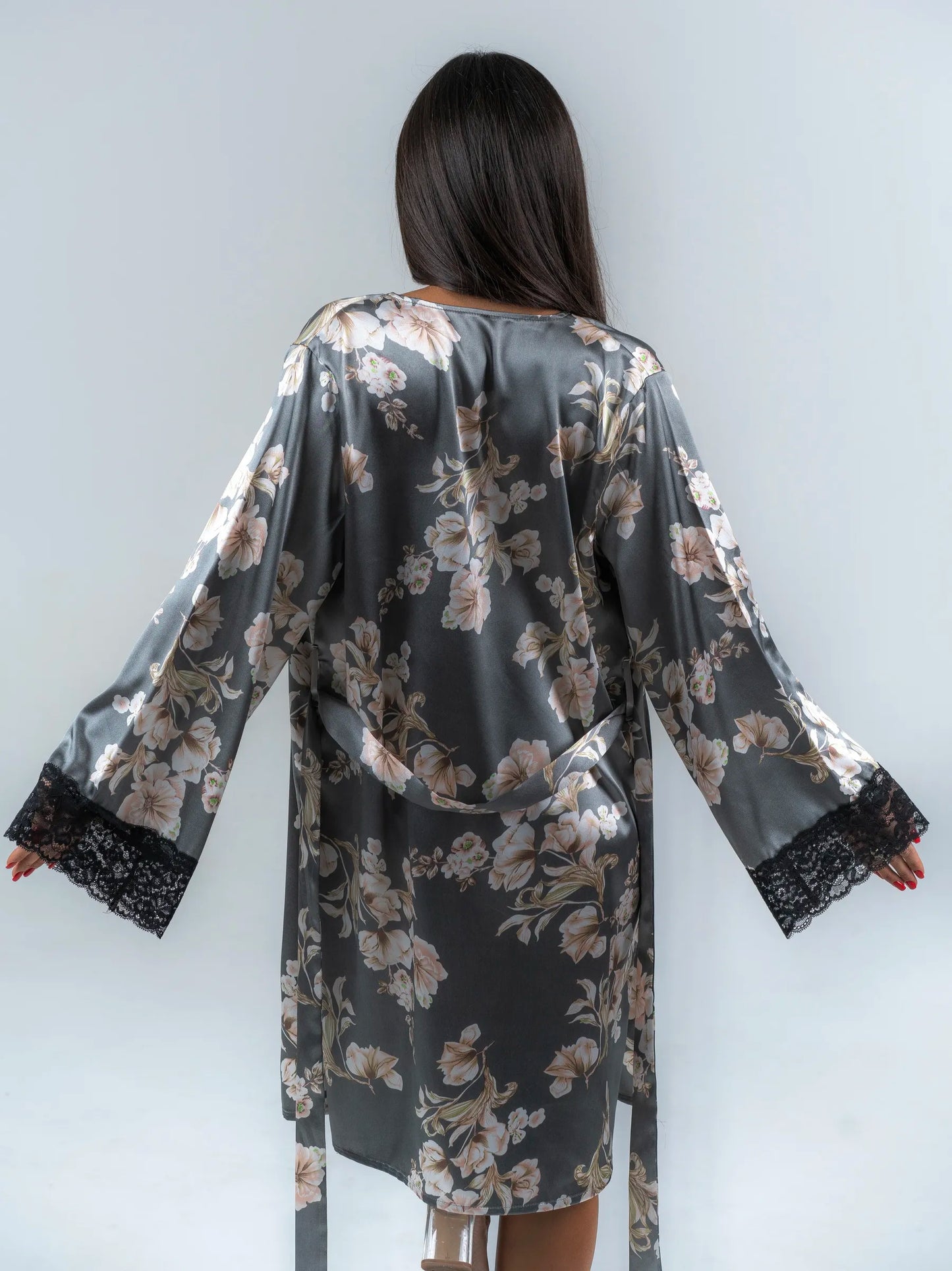 Conjunto BabyDoll e Robe Wild Lace Flora