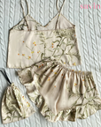 Pijama Real FlowerLux™ | Elegância e Conforto (Conjunto Completo) - savina