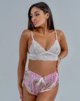 Conjunto BabyDoll e Robe Wild Lace Rosé