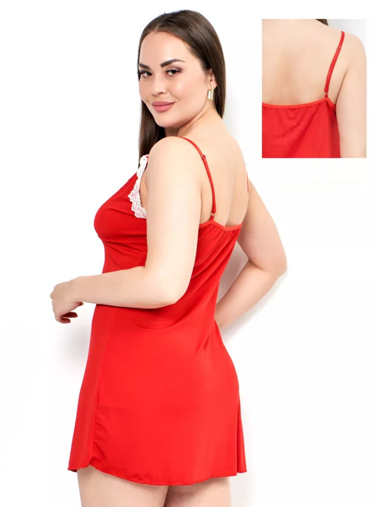 Camisola Bella Rendada Vermelha