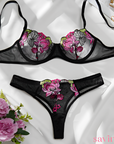 Lingerie Noir Blossom