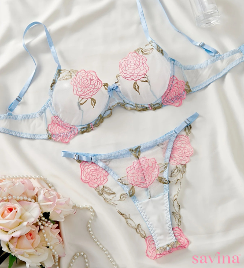 Lingerie Rosa Branca