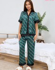 Pijama Longo Noir Esmeralda