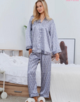 Pijama Longo Geométrico Notte Blue