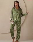 Pijama Longo Jade Botanique