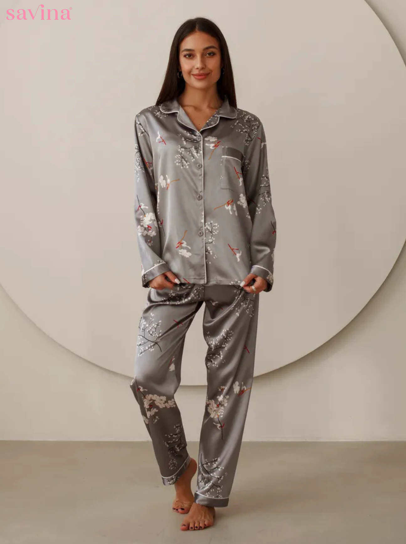 Pijama Longo Noite de Prata