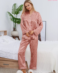 Pijama Longo Geométrico Notte Rosa