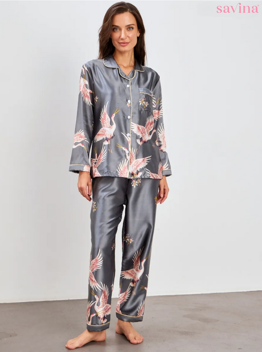 Pijama Longo Garça Imperial