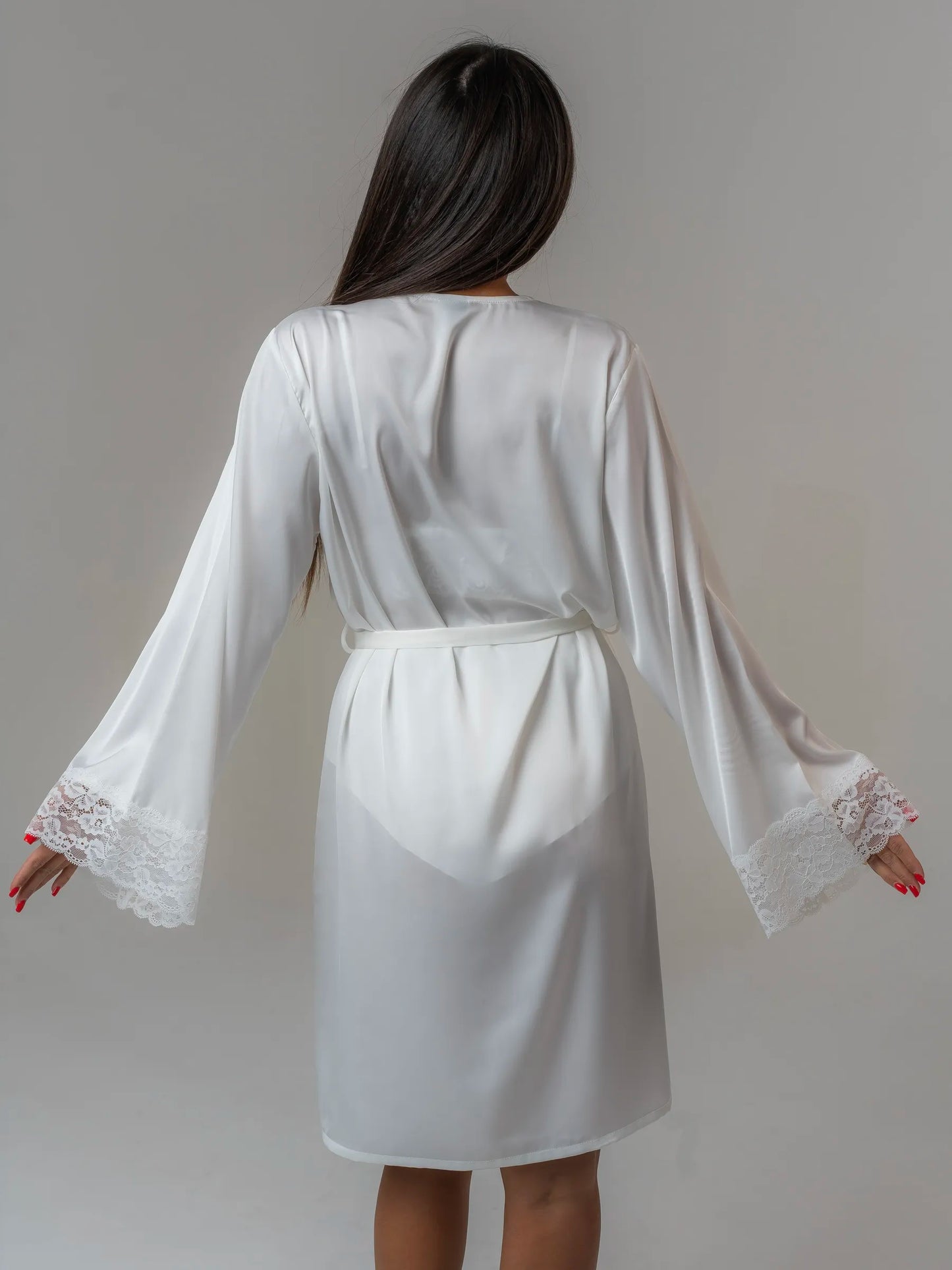 Conjunto BabyDoll e Robe Wild Lace Neve