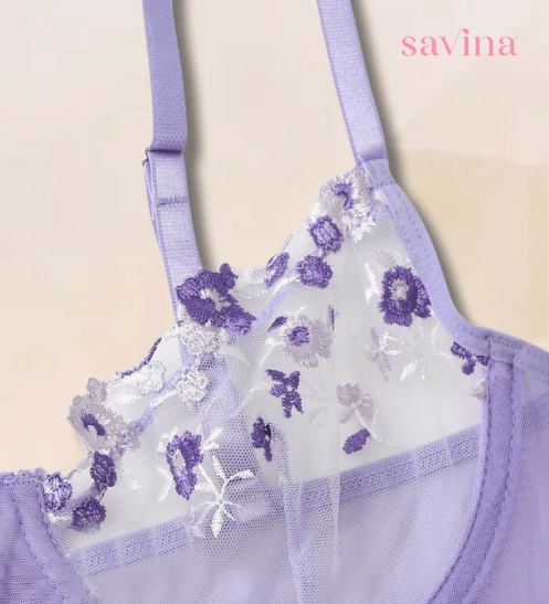 Conjunto Lingerie Violetta™ | O Segredo das Mulheres (Conjunto Completo) - savina