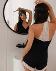 Pijama Crochet Black
