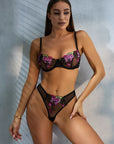 Lingerie Noir Blossom