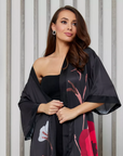 Robe Longo Black Bloom