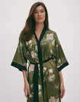 Kimono Verde Éden Japonês