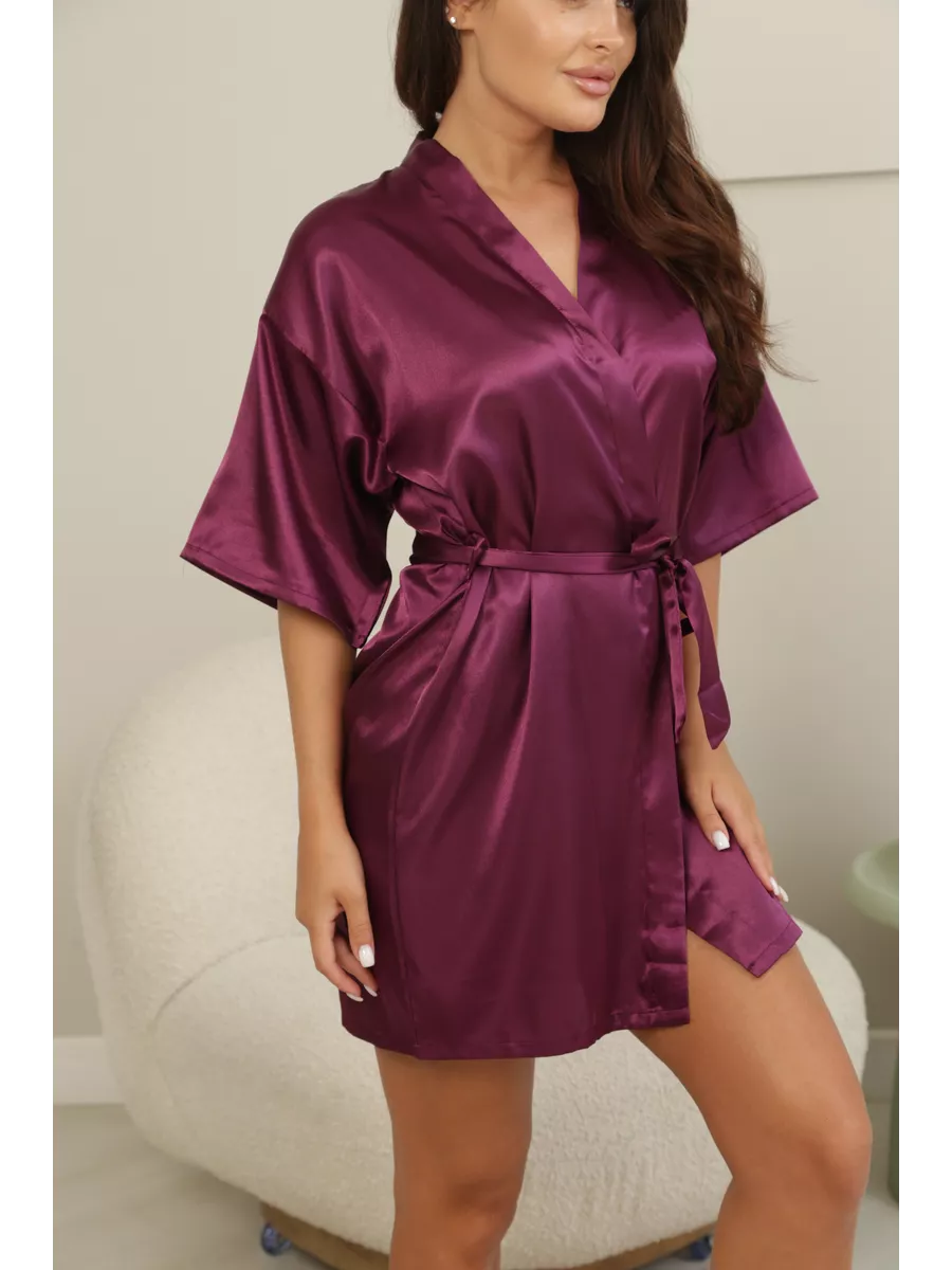Robe Cetim Dreams Roxo