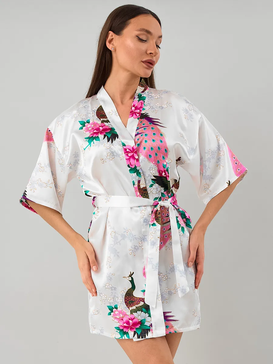 Robe Curto Oriental Peacock