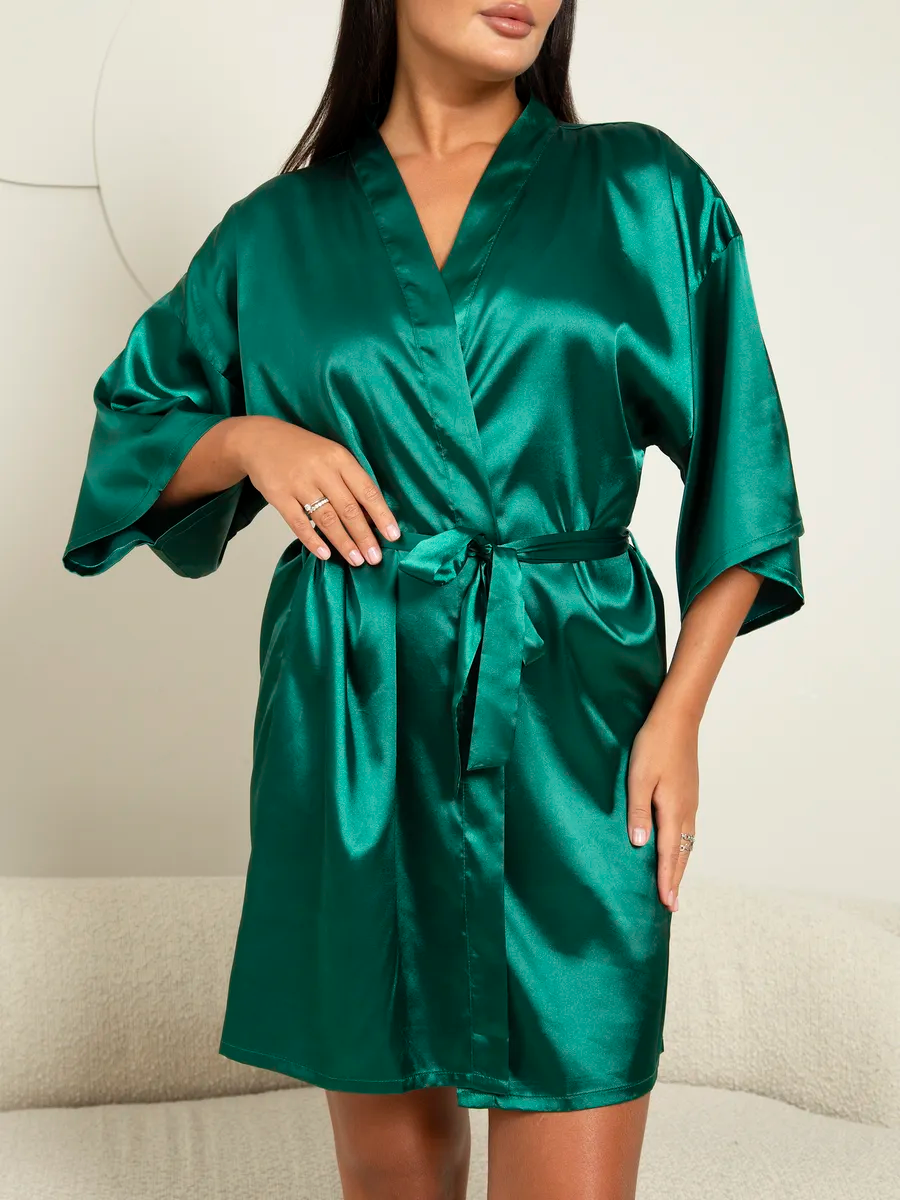 Robe Cetim Dreams Esmeralda