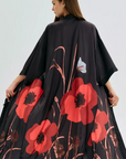 Robe Longo Black Bloom