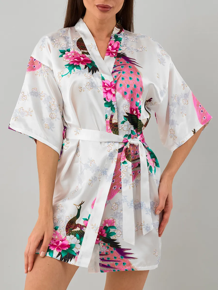 Robe Curto Oriental Peacock