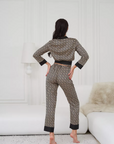 Pijama Longo Luxe Monogram