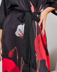 Robe Longo Black Bloom