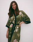 Kimono Verde Éden Japonês